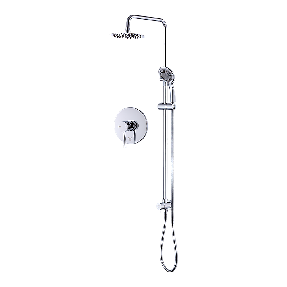 nnedsz wels 8" rain shower head set rounded dual heads faucet high pressure with mixer nnedsz wels 8" rain shower head set rounded dual heads faucet high pressure with mixer